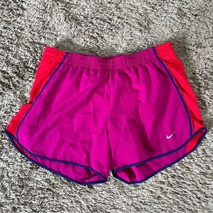 NIKE Purple/Red Athletic Shorts